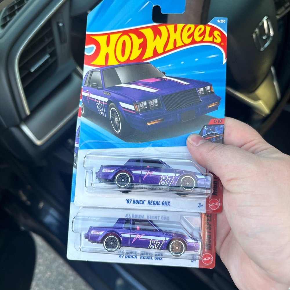 Hot Wheels '87 Buick Regal GNX TREASURE HUNT - Purple Die-Cast Cars